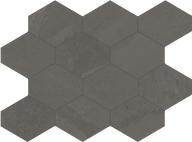 Brazilian Slate (Porcelain Tile) 3" Hexagonal tile