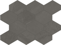 Brazilian Slate (Porcelain Tile) 3" Hexagonal tile