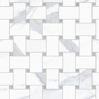 Themar Basketweave Marble Look Tile