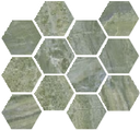 Paradiso Maxi 4" Hex Mosaic Marble Look Tile