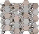 Mix Glass Marble HexagonMosaic Tile