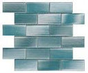 Glass Tile Linear Brick Pattern