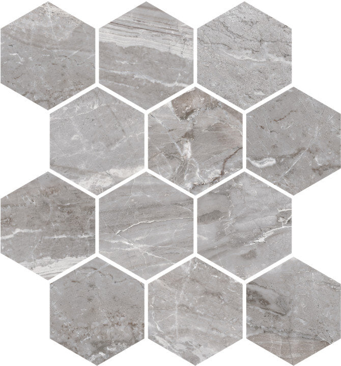 Marbles Hexagon Mosaic Tile "Polished"