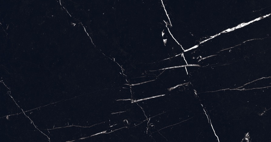 Black Marquina Marble Look Tile