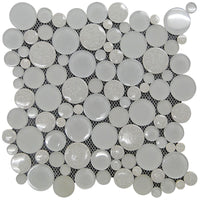 Alaska Glacier Crackle Mosaic Tile