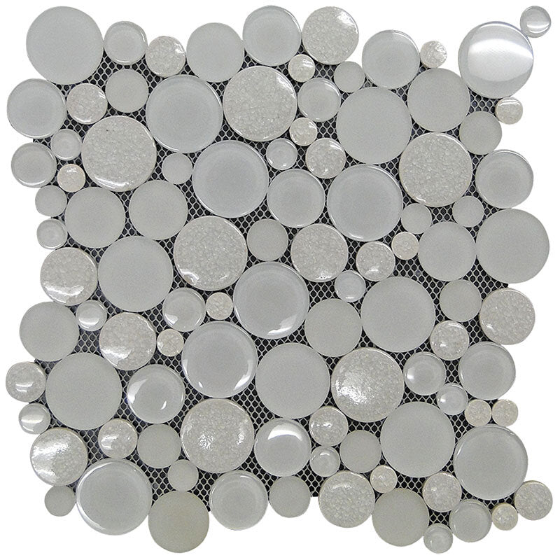 Alaska Glacier Crackle Mosaic Tile