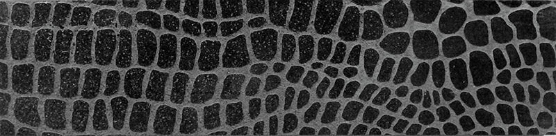 Artistic Etched Alligator Mosaic Tile