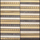 Artistic Golden Line 1 Mosaic Tile