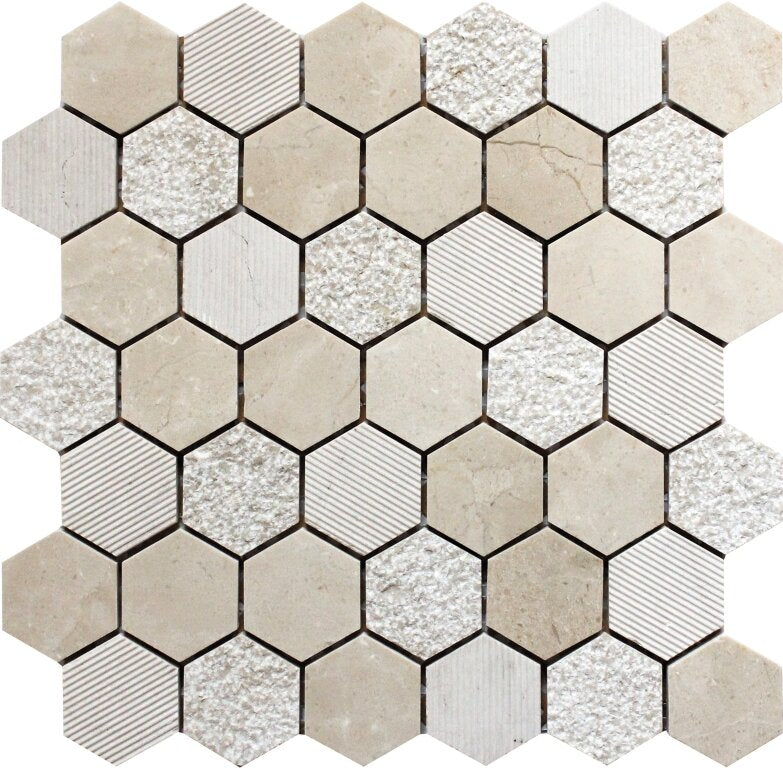 Bali Indi - Hexagon Mosaic Tile