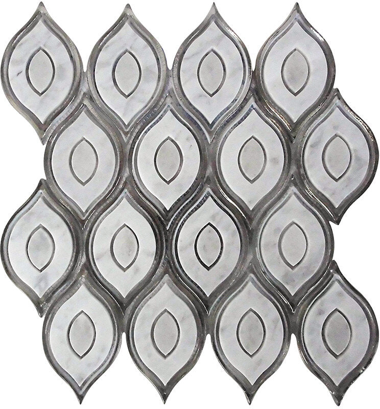 Waterjet Peacock White