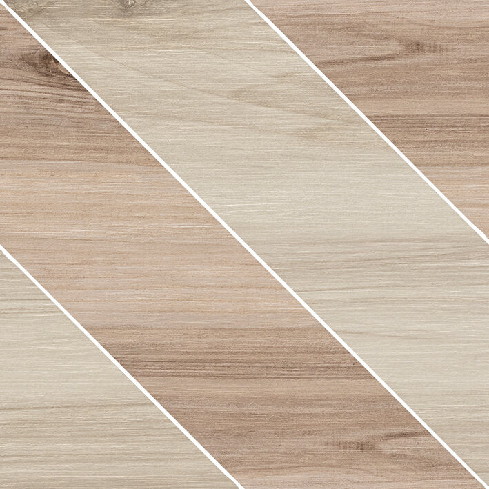 Koru Line Decor Wood Look Porcelain Tile