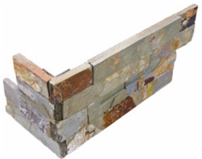 Ledger Panels Assembled Corner Tile