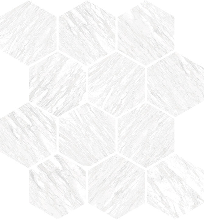 Marbles Hexagon Mosaic Tile "Polished"