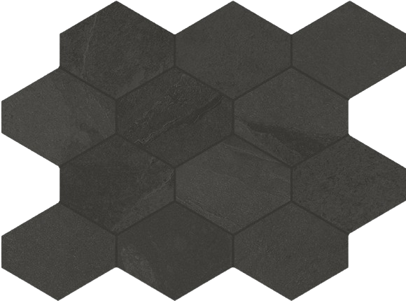 Brazilian Slate (Porcelain Tile) 3" Hexagonal tile