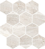 Marbles Hexagon Mosaic Tile "Polished"