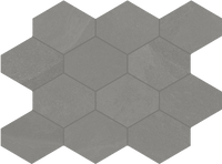 Brazilian Slate (Porcelain Tile) 3" Hexagonal tile