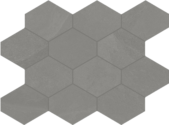 Brazilian Slate (Porcelain Tile) 3" Hexagonal tile