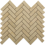 Crema Marfil Tile Herringbone