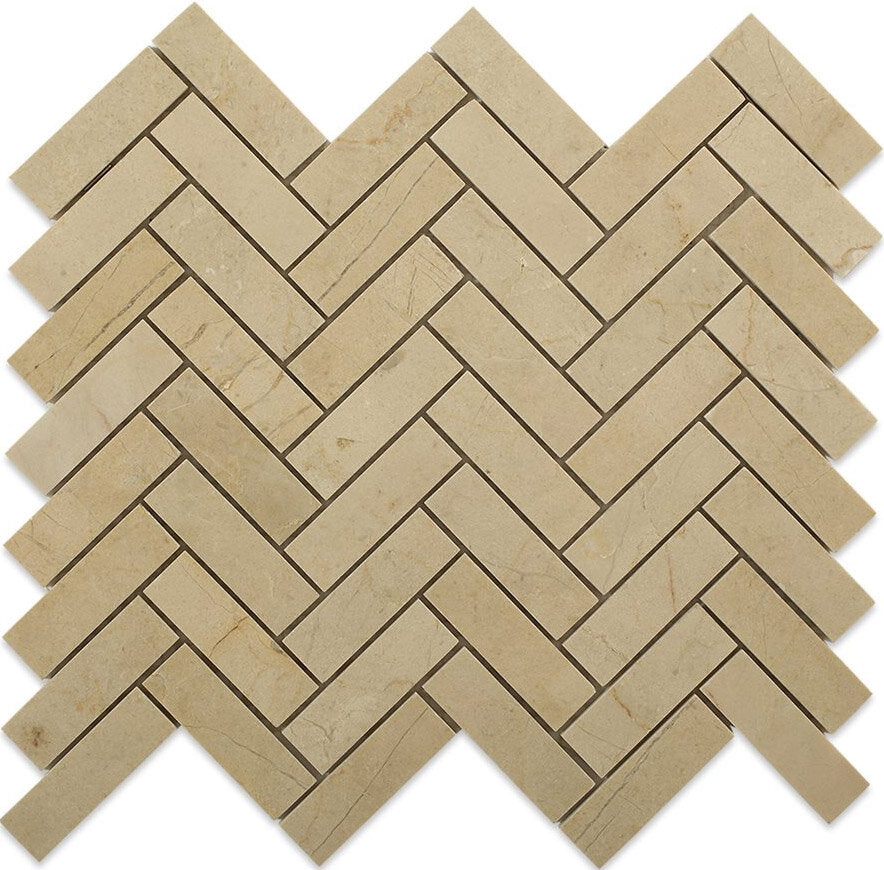 Crema Marfil Tile Herringbone