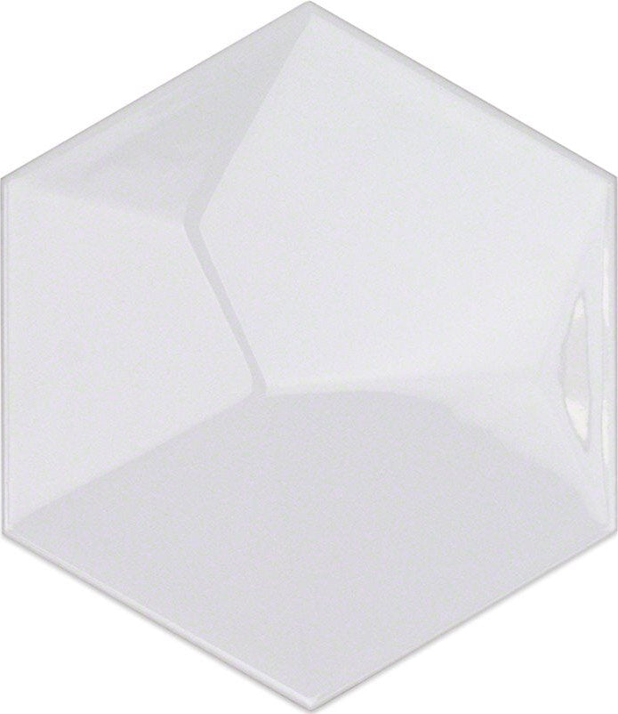 Hexagono Tile Piramidal Brillo