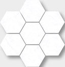 Carrara Marble Look Tile Hex