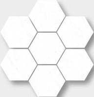 Carrara Marble Look Tile Hex
