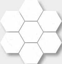 Carrara Marble Look Tile Hex