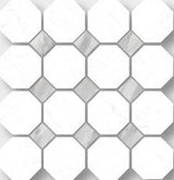 Carrara Marble Look Tile Ottagona