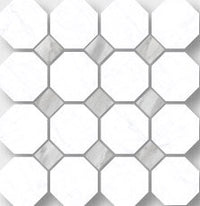 Carrara Marble Look Tile Ottagona