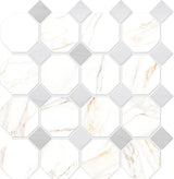 Cava Ottagona Mosaic Marble Look Tile