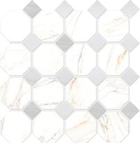Cava Ottagona Mosaic Marble Look Tile