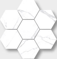 Statuario Marble Look Tile Hex