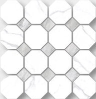 Statuario Marble Look Tile Ottagona