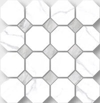 Statuario Marble Look Tile Ottagona