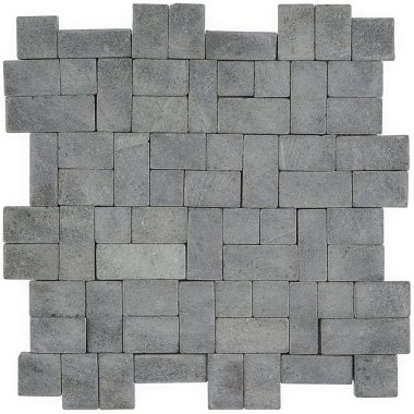 Pebblestone New Antique Tile 11.81" x 11.81" - Black Lava