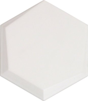 Hexagono Tile Cuna Matte 6" x 6" - Blanco