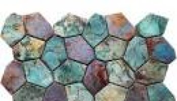 Metal Tile Hexagon Mix Metallic 11