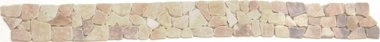 Marble Stone Tile Opus Mosaic Interlocking Border 4" x 12" - Onyx White