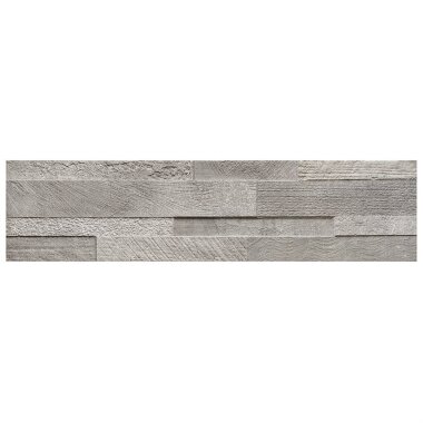 Moralis Wall Tile 6" x 24" - 3D Gray