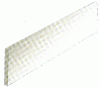 Plankstone Tile Bullnose 3" x 33" - White