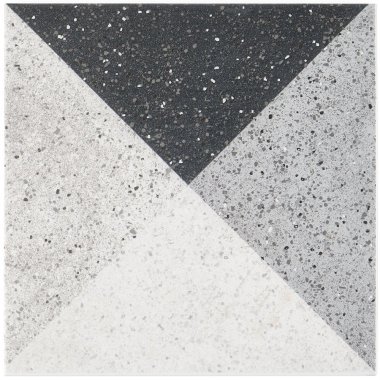 GeoPrism Cement Decor Tile 8" x 8" - Grigio