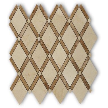 Majestic Tile 11" x 12" - Ivory & Night & Cream Ivory