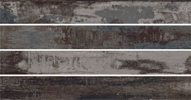Colorart Wood Look Porcelain Tile 6" x 48" - Carbon