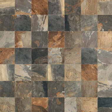 Slaty Tile Mosaic 2" x 2" - Multicolor (Special order takes 2-3 months)