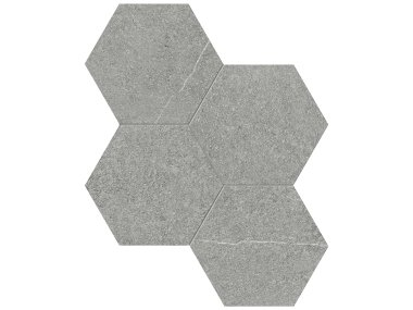 Mjork 6" Hexagon Mosaic Tile 6" x 6" - Mica