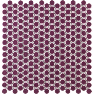 Simple 2.0 Penny Rounds Tile 11.49" x 12.32" - Plum
