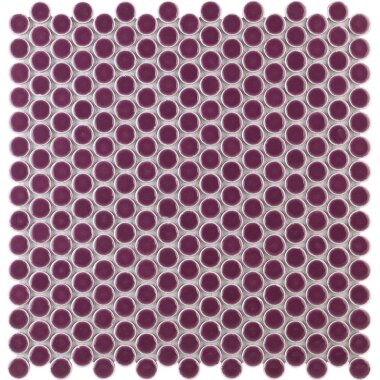 Simple 2.0 Penny Rounds Tile 11.49" x 12.32" - Plum