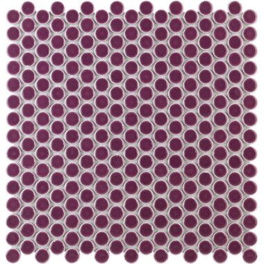 Simple 2.0 Penny Rounds Tile 11.49" x 12.32" - Plum