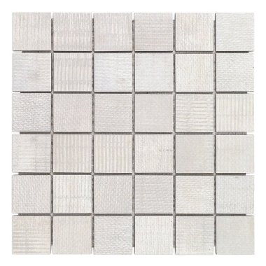 Organic Rug Mosaic Tile 11.81" x 11.81" - Ice