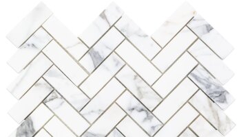 Calacatta Herringbone Tile 11.87